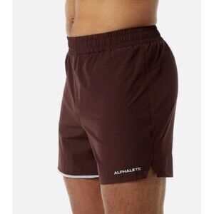 Alphalete Men’s Infinity Core Shorts Burgundy Sz L